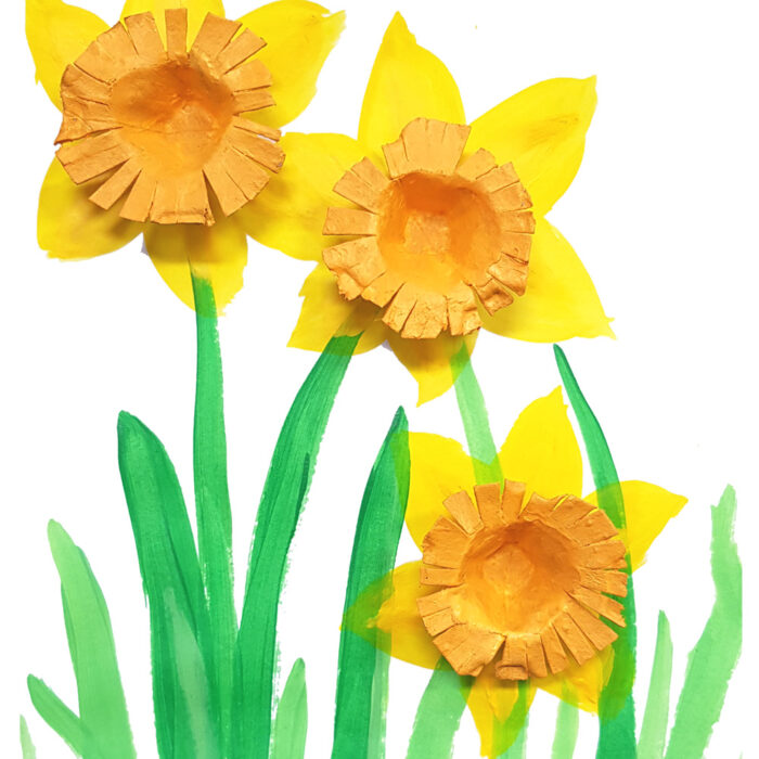 Van Gogh Daffodils Used in Art Lesson Plans for K-2