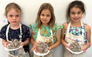 Kids Working with Clay in the Classroom