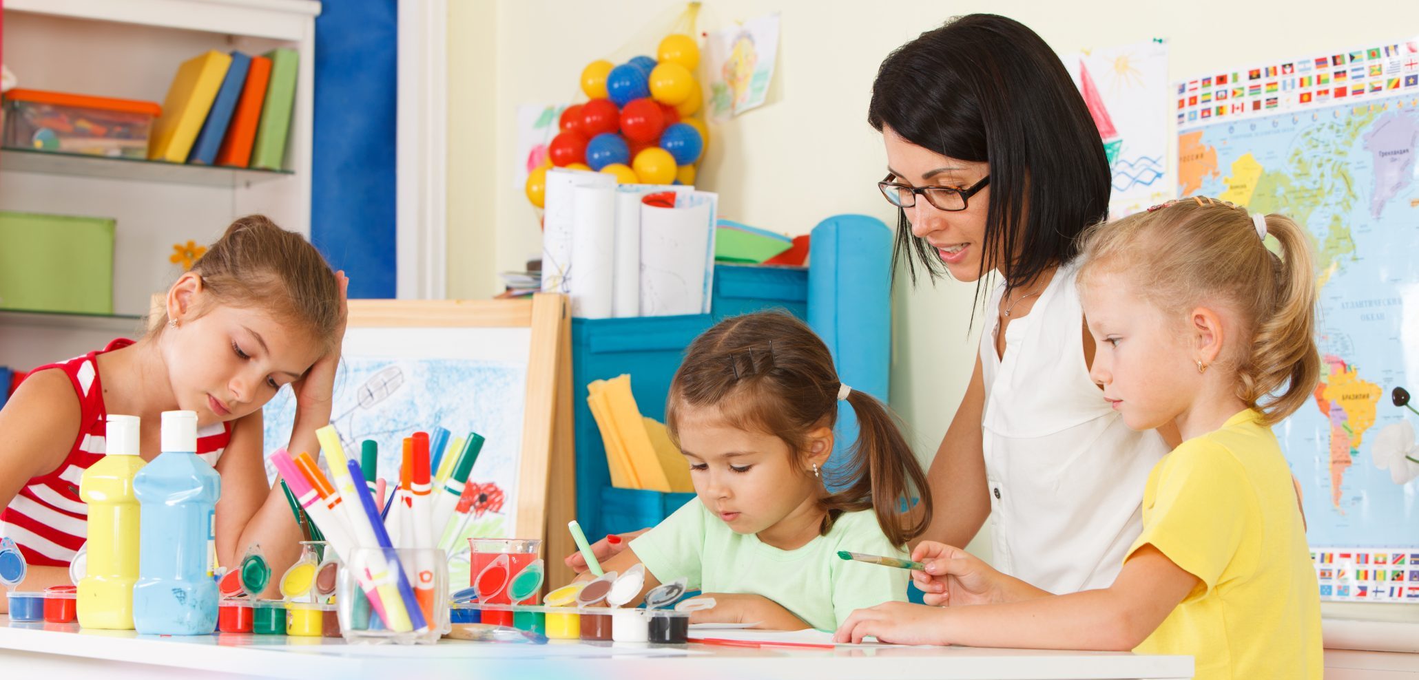 Kids in the art room