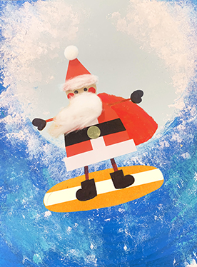 Surfing Santa